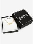 Harry Potter Hufflepuff Cursive Stone Necklace, , alternate