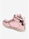 Pink Metallic Light-Up Hi-Top Sneakers, , alternate