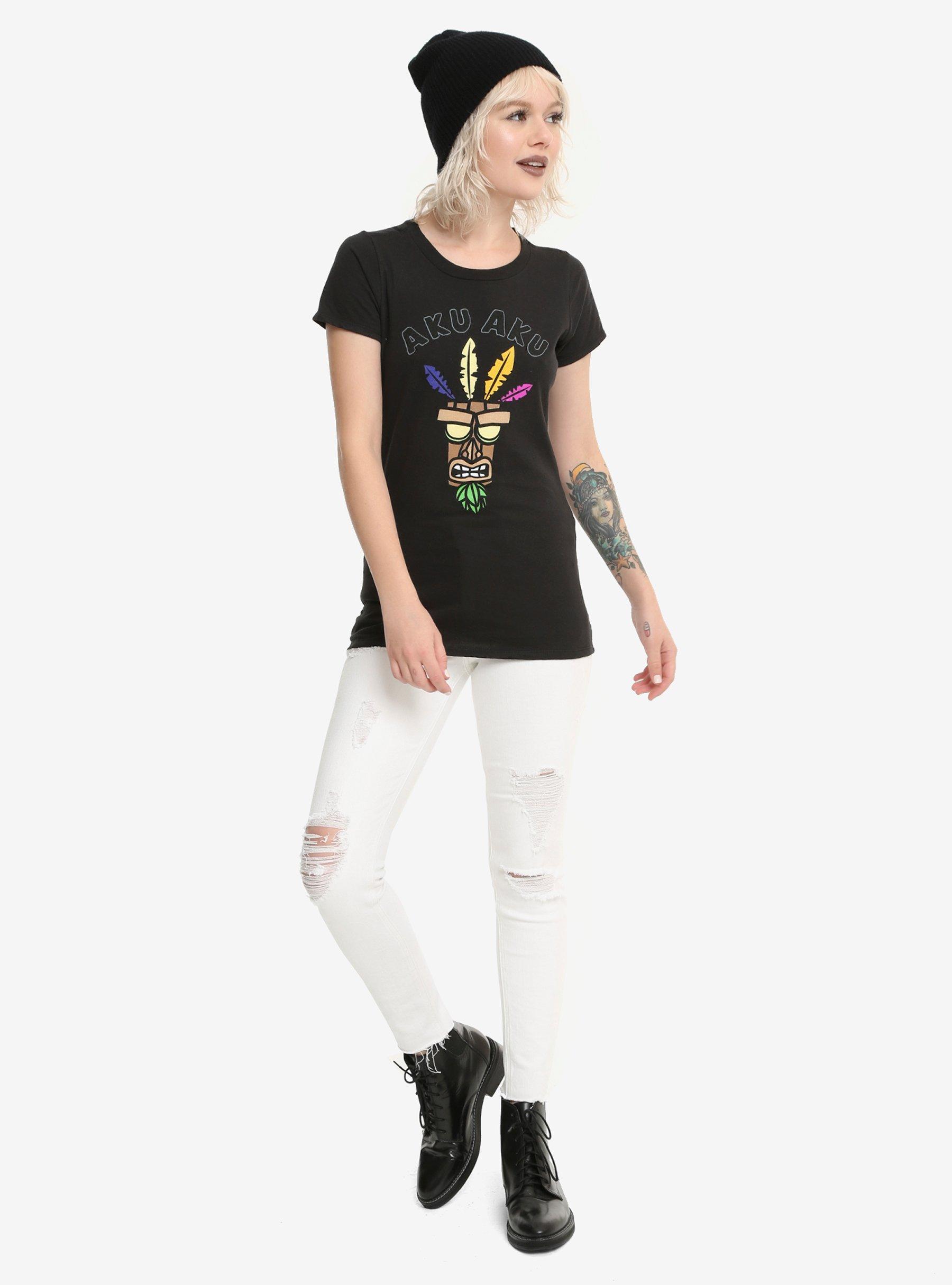 Crash Bandicoot Aku Aku Girls T-Shirt, , alternate