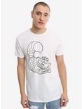 Disney Alice In Wonderland Cheshire Cat UV Reactive T-Shirt, WHITE, alternate