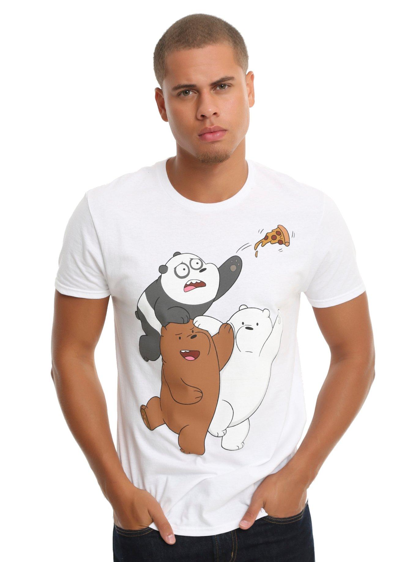 We Bare Bears Pizza Chase T-Shirt, , alternate