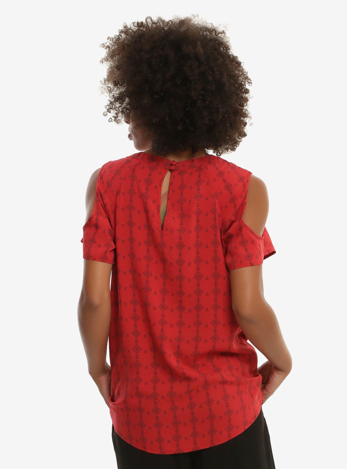 Her Universe Marvel Black Panther Nakia Cold Shoulder Top - BoxLunch Exclusive, , alternate