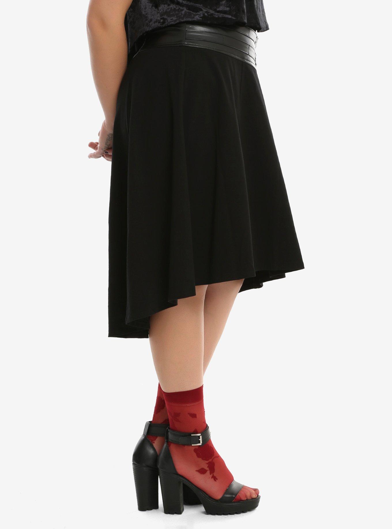 Tripp Double Belted Hi-Low Hem Skirt Plus Size, , alternate