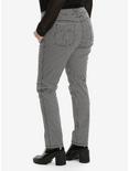 Tripp Black & White Houndstooth Skinny Jeans Plus Size, , alternate