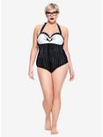 The Nightmare Before Christmas Jack Skellington Swimsuit Plus Size, BLACK-WHITE, alternate
