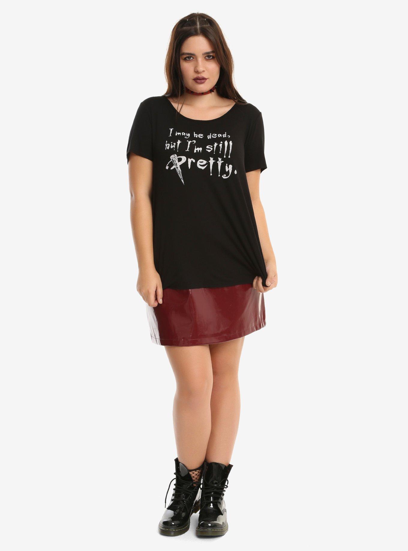 Buffy The Vampire Slayer Still Pretty Girls Crochet Back Top Plus Size, , alternate