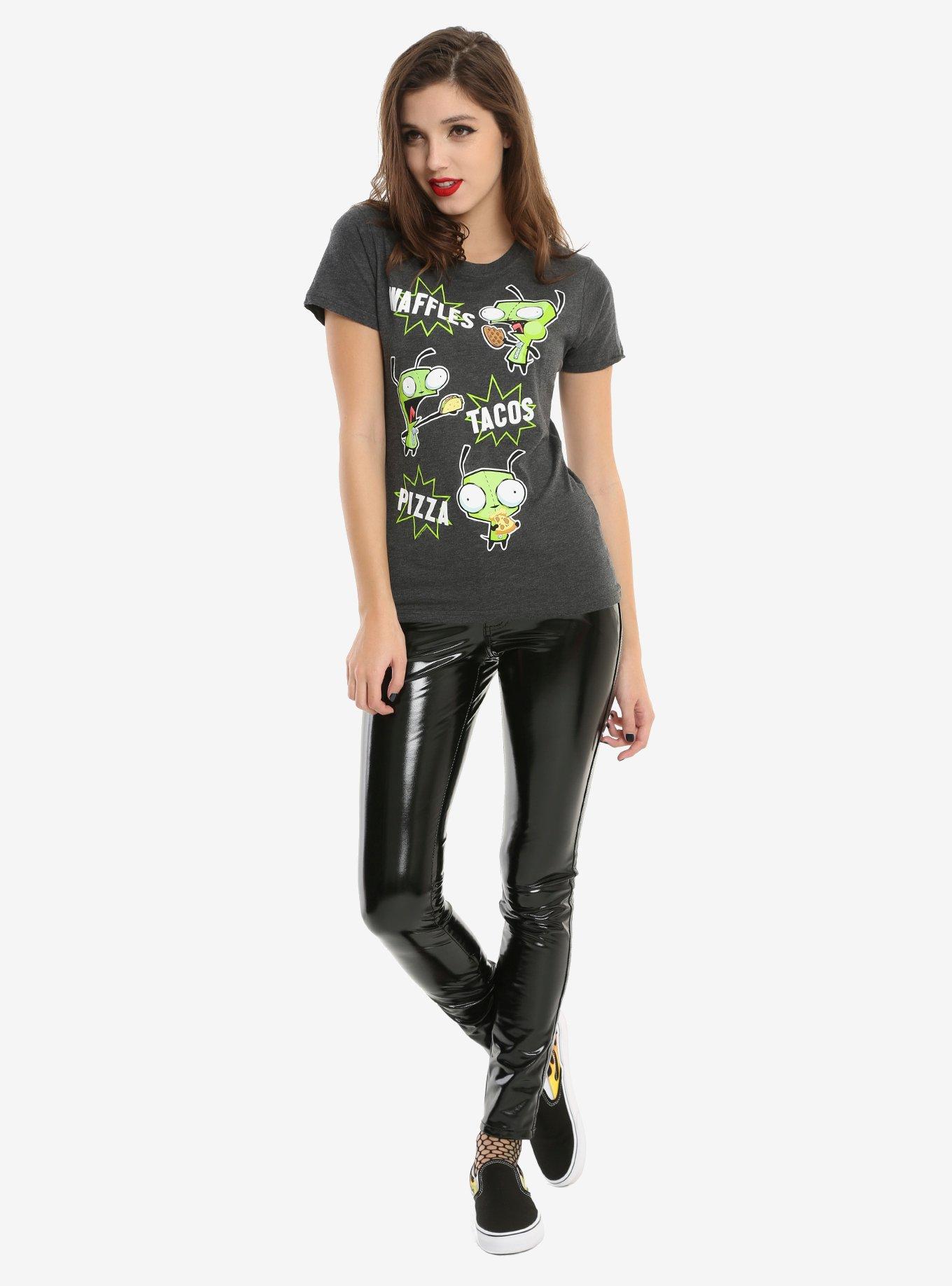 Invader Zim Gir Food Burst Girls T-Shirt, , alternate