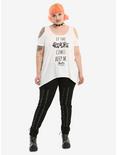 Buffy The Vampire Slayer Beep Me Girls Cold Shoulder Top Plus Size, , alternate