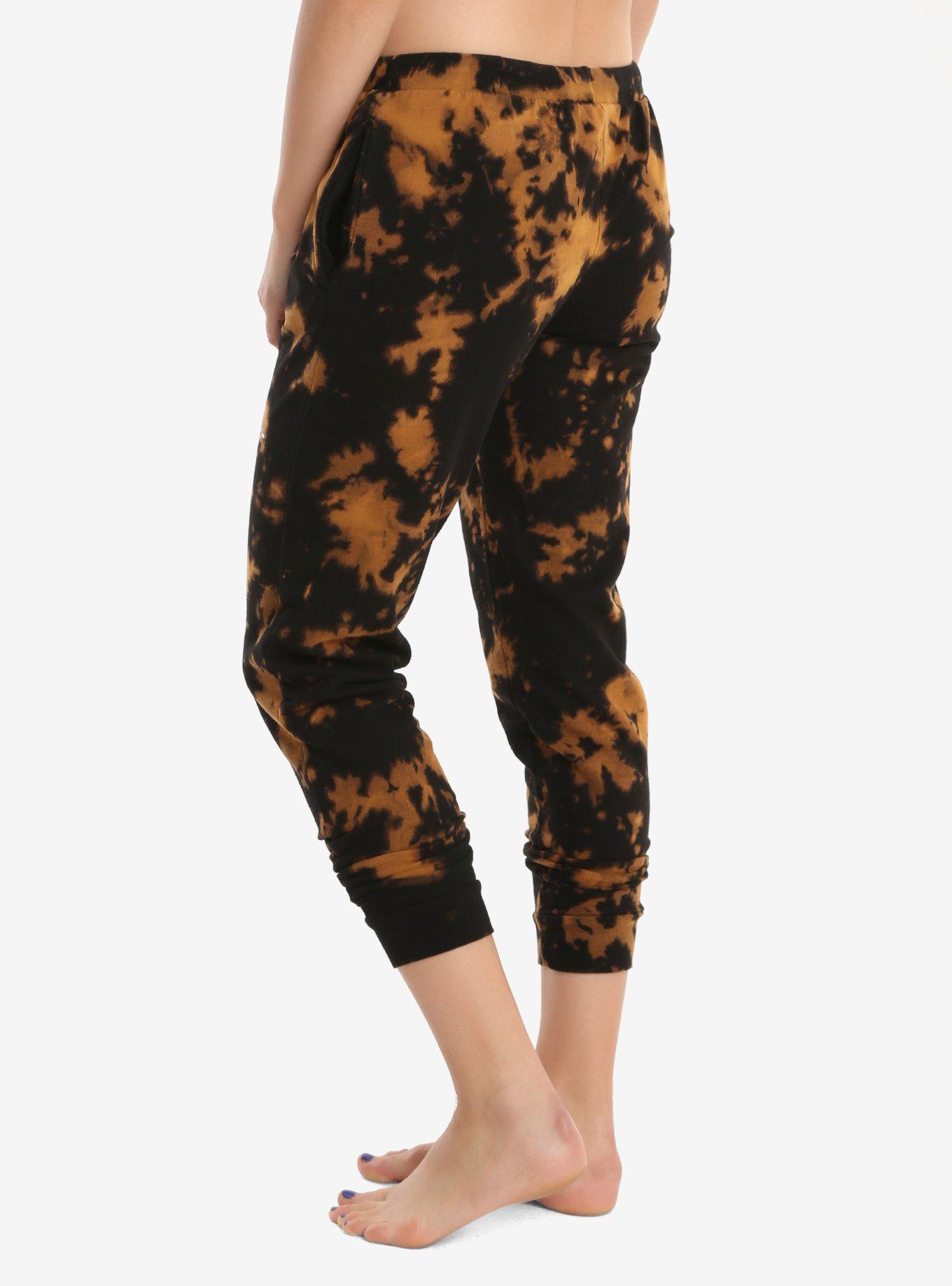 Nickelodeon Retro Characters Orange Tie Dye Girls Jogger Pants, , alternate