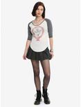 Pinky And The Brain Surrounded By Idiots Girls Raglan, , alternate