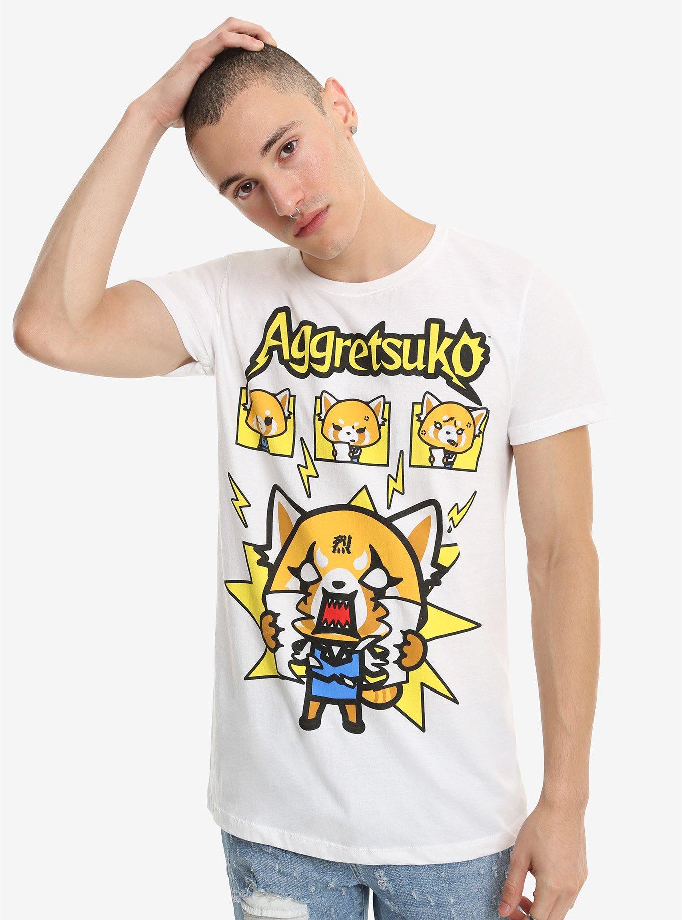 Aggretsuko Stages Of Rage T-Shirt, , alternate