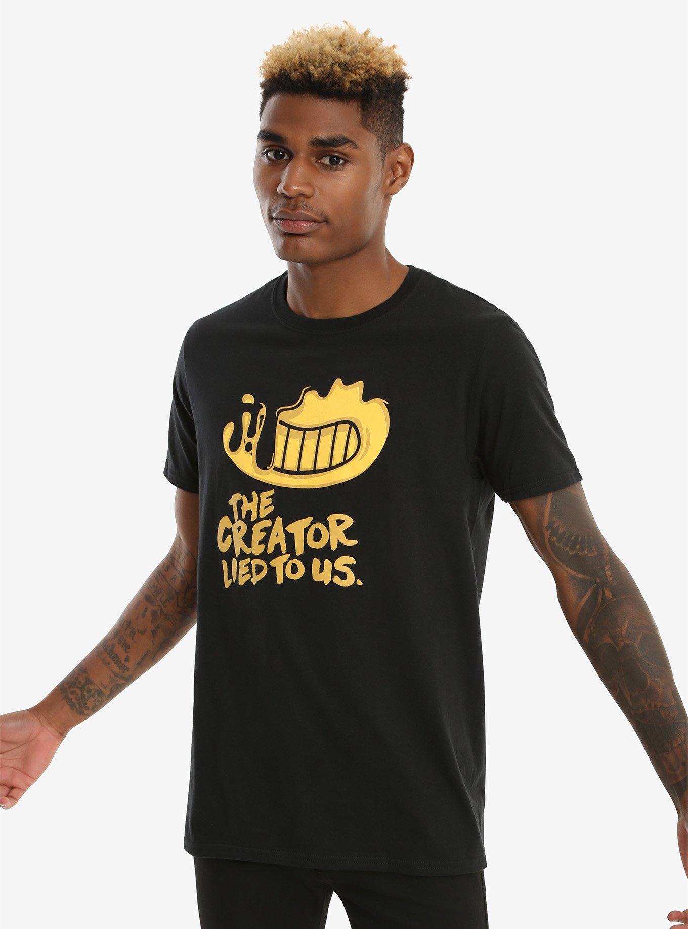 Bendy And The Ink Machine The Creator Lied To Us T-Shirt, , alternate