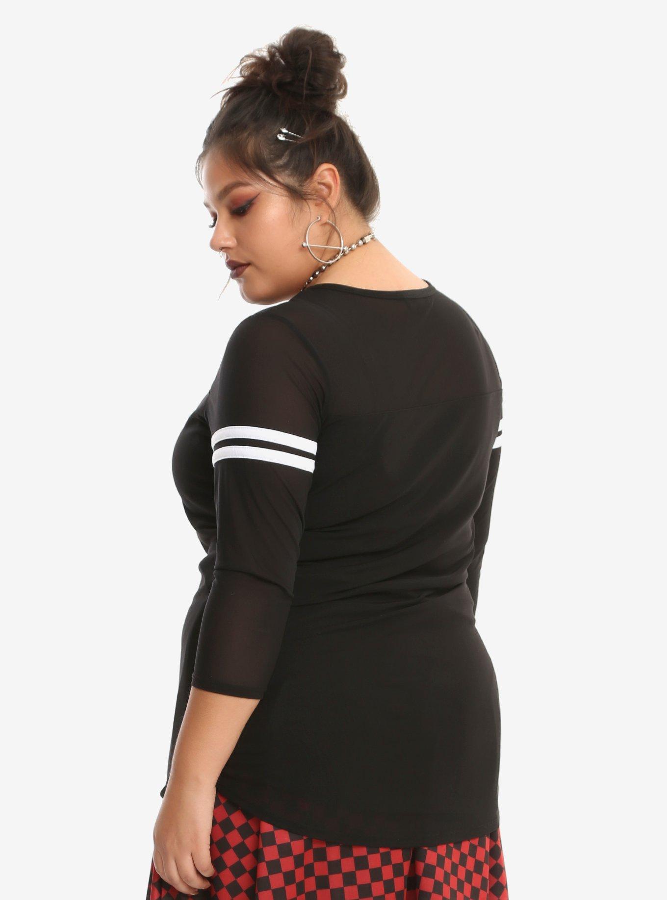 Mesh Athletic Tunic Plus Size, , alternate