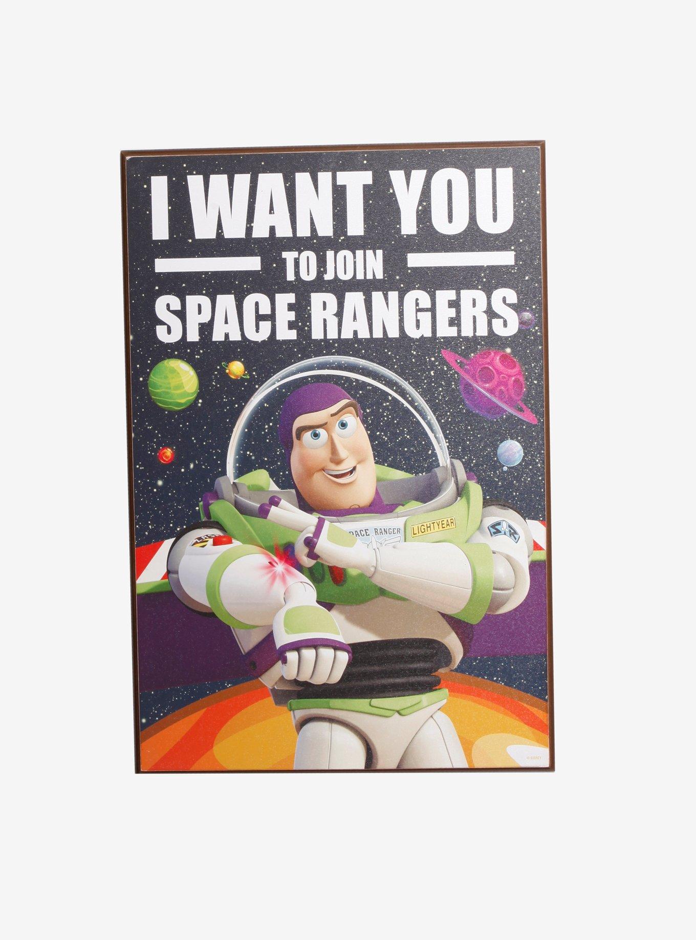 Disney Pixar Toy Story Buzz Wants You Wood Wall Art, , alternate