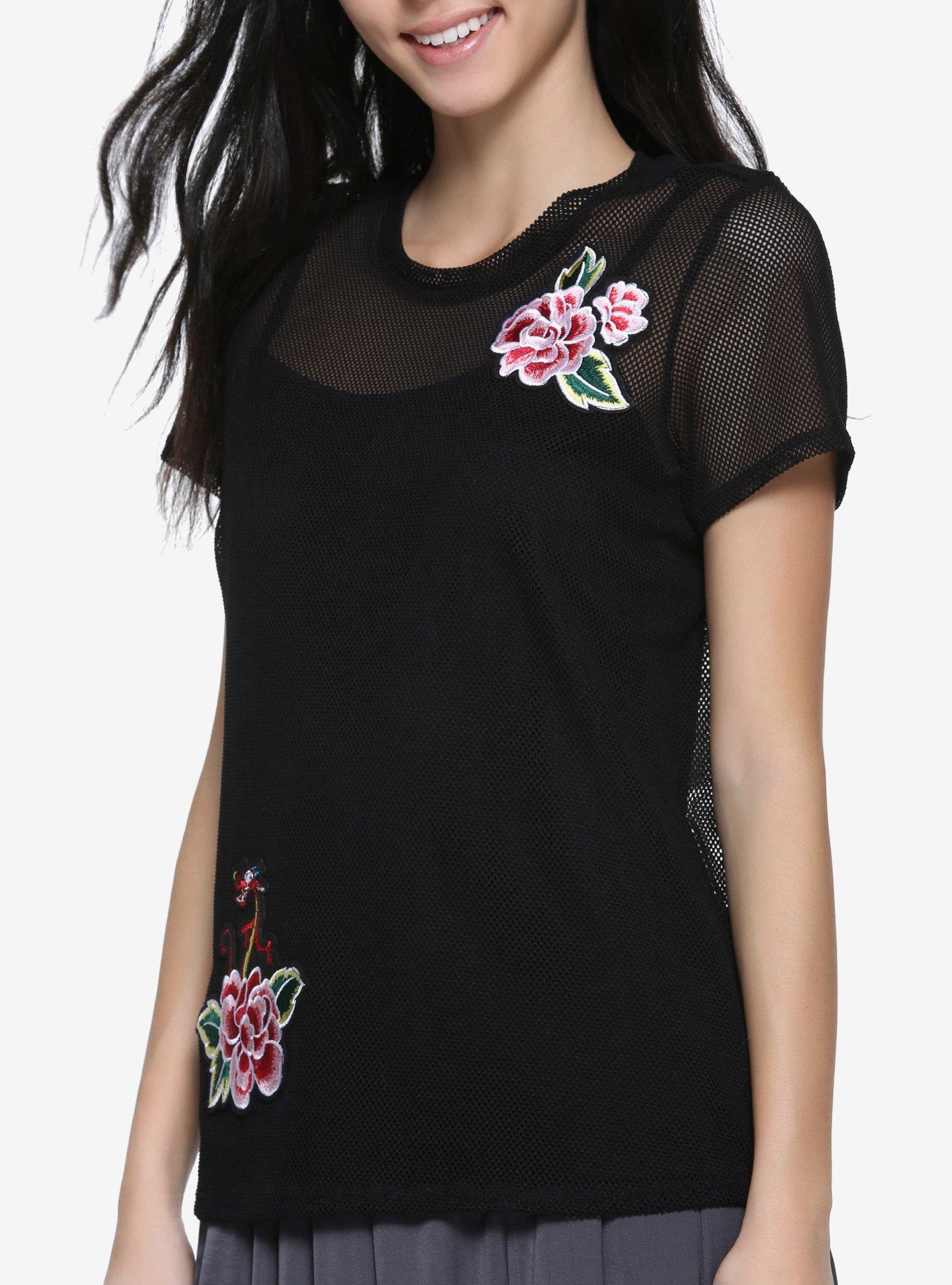 Disney Mulan Mushu Mesh Womens Top - BoxLunch Exclusive, , alternate