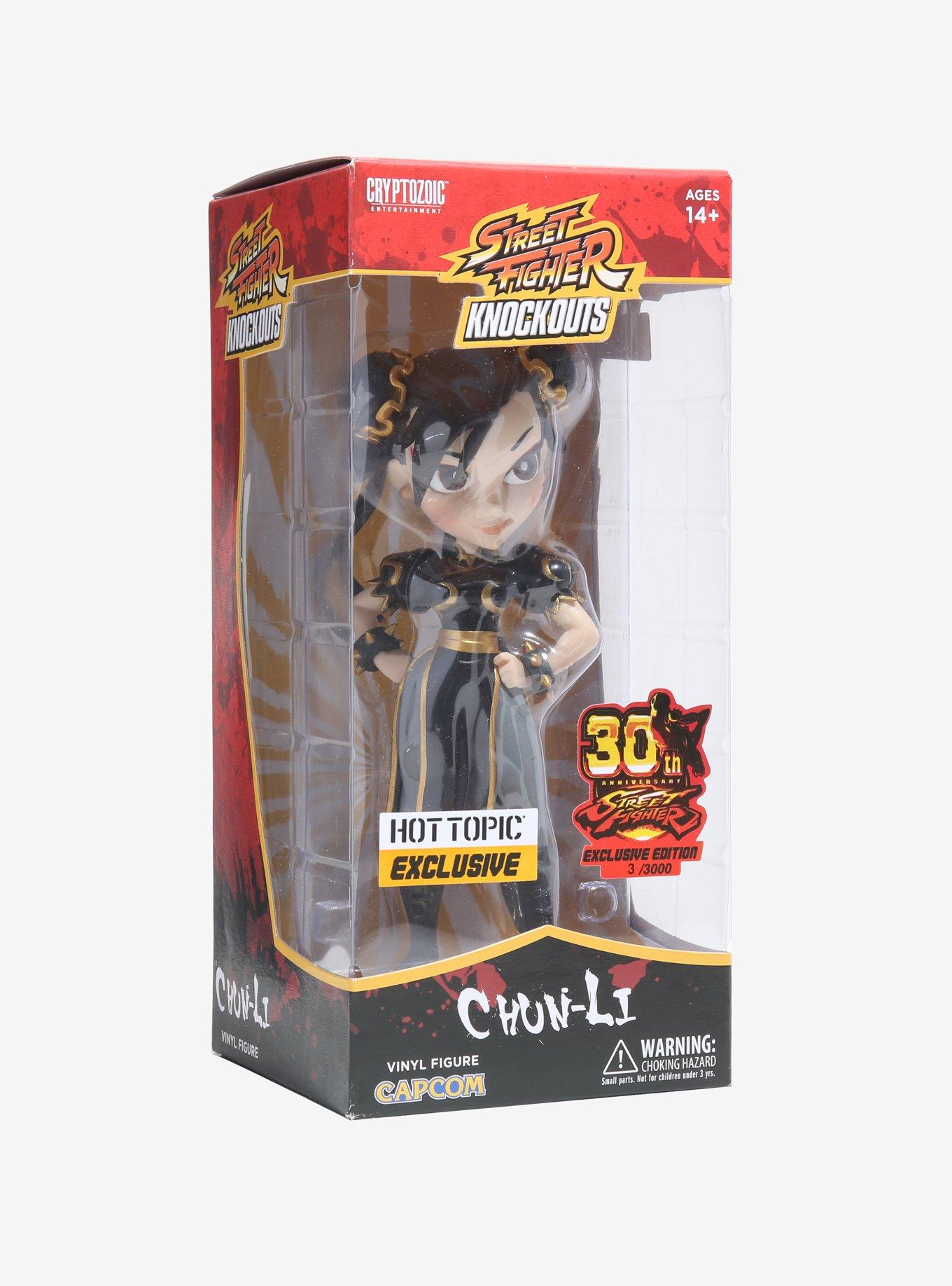 Street Fighter Knockouts Chun-Li 30th Anniversary Edition Vinyl Figure Hot Topic Exclusive, , alternate
