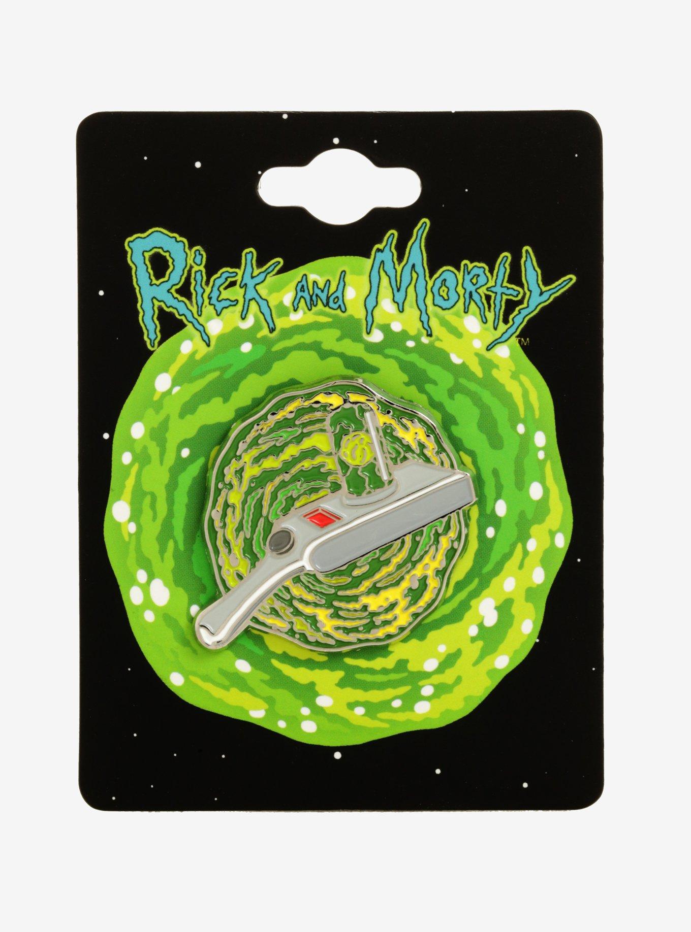 Rick And Morty Portal Gun Enamel Pin, , alternate