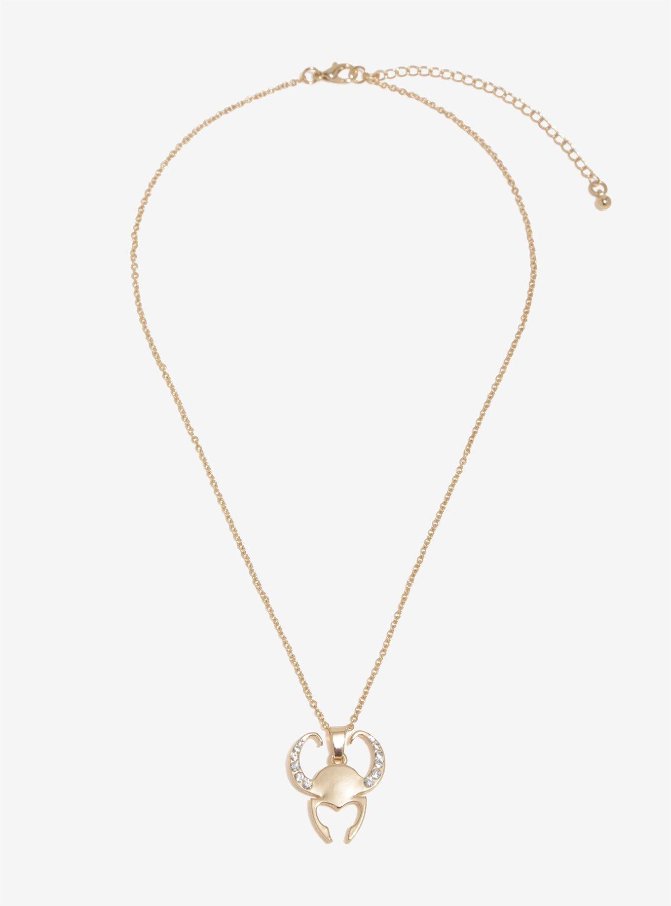Marvel Loki Gold Helmet Necklace, , alternate