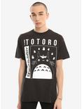 Studio Ghibli My Neighbor Totoro Kanji Totoro T-Shirt, BLACK, alternate