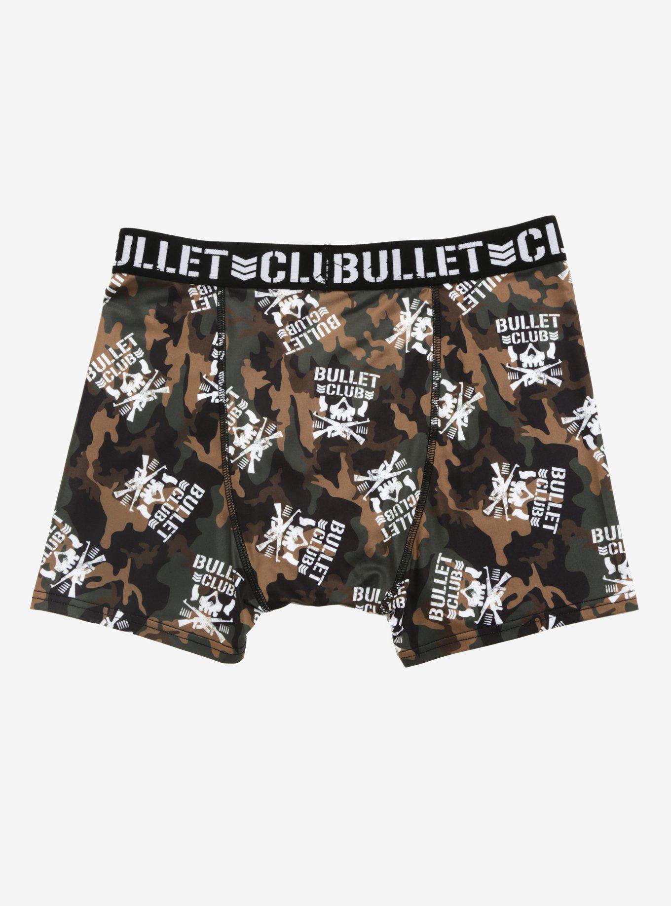 New Japan Pro-Wrestling Bullet Club Camouflage Boxer Briefs, , alternate