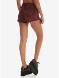 Blackheart Red Wash Low Rise Shorts, RED, alternate