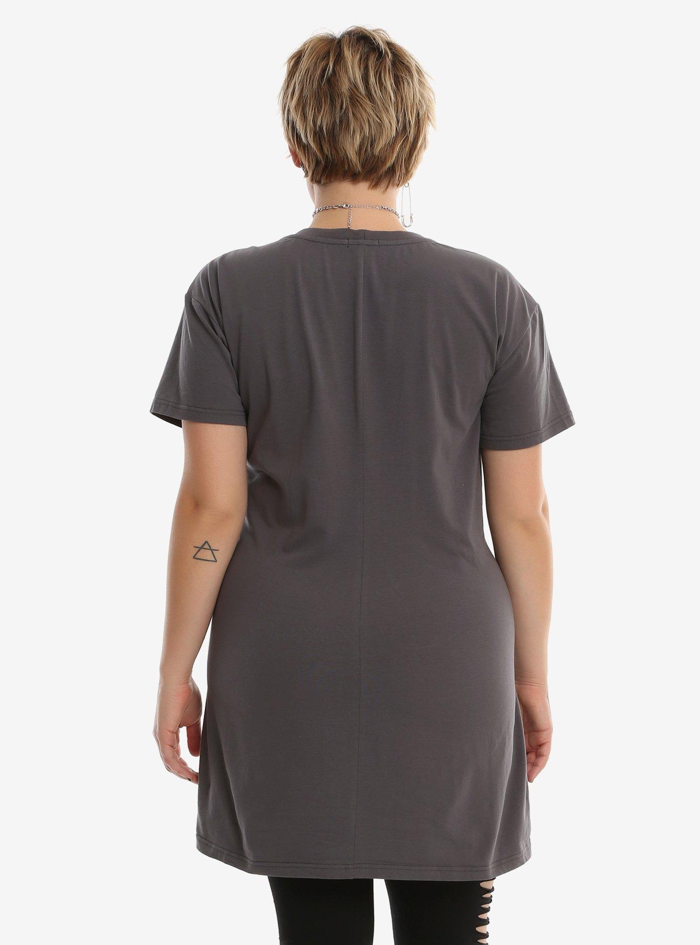 Charcoal Corset Dress Plus Size, , alternate