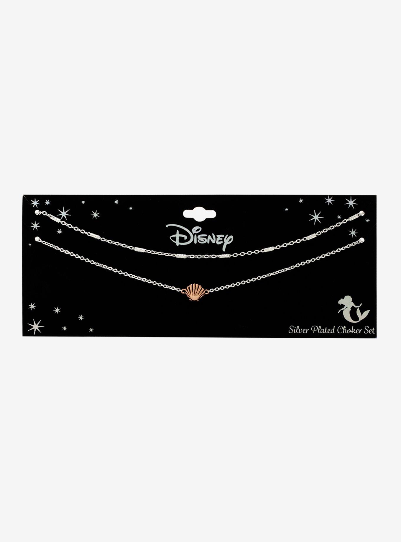 Disney The Little Mermaid Seashell Dainty Layering Necklaces, , alternate
