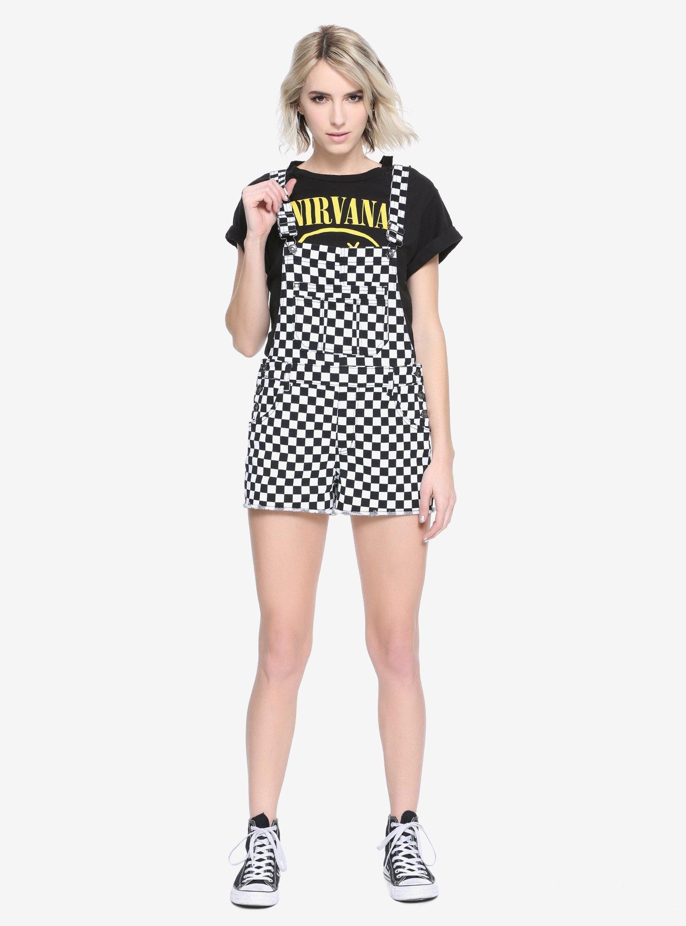 Blackheart Checkerboard Shortalls, , alternate