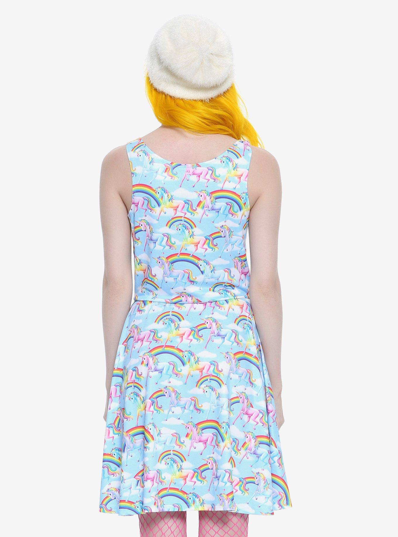 Lisa Frank Unicorn Rainbow Dress, , alternate