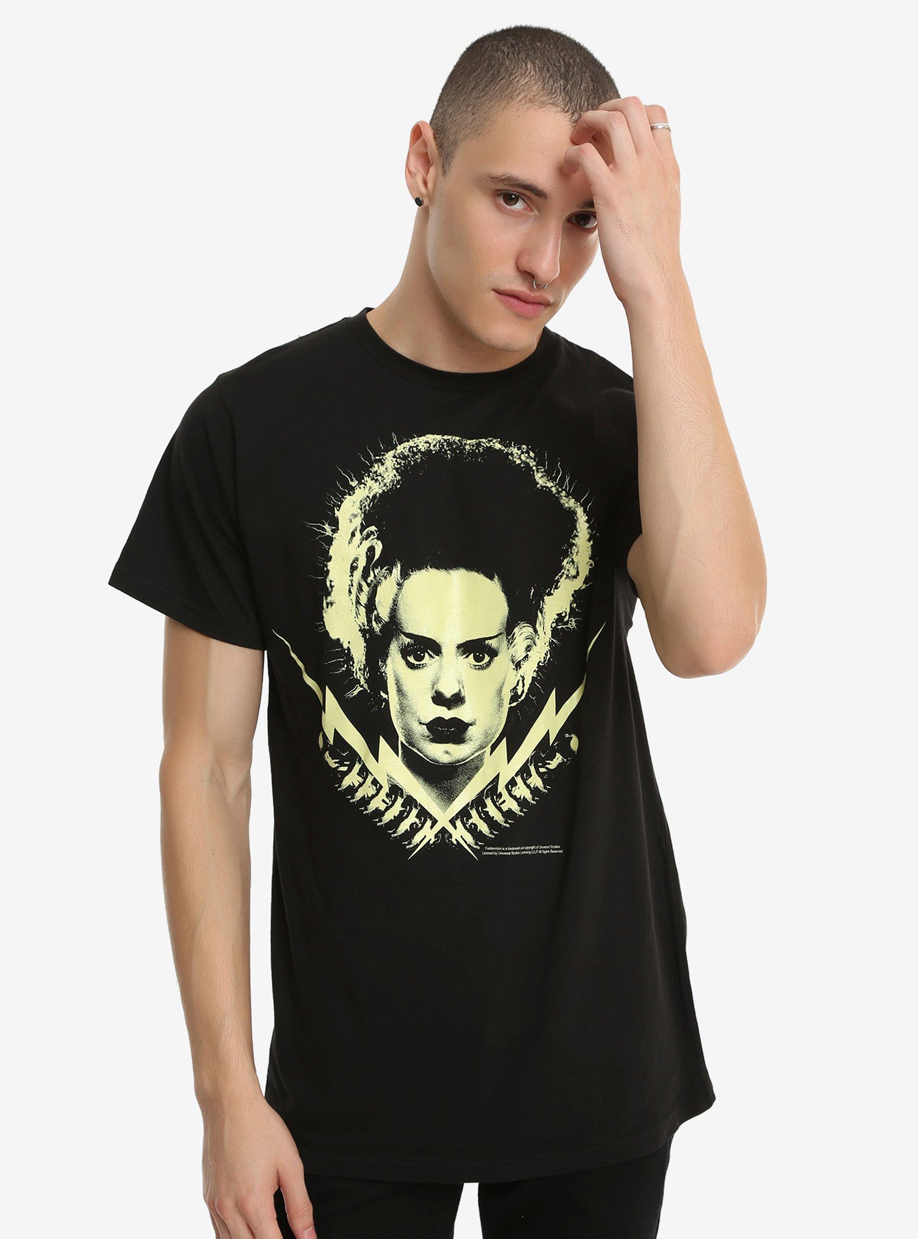 Rock Rebel Bride Of Frankenstein Bolts T-Shirt, , alternate