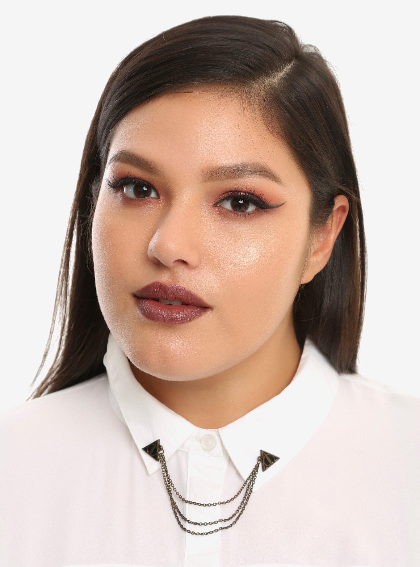 Harry Potter Deathly Hallows Collar Pins, , alternate