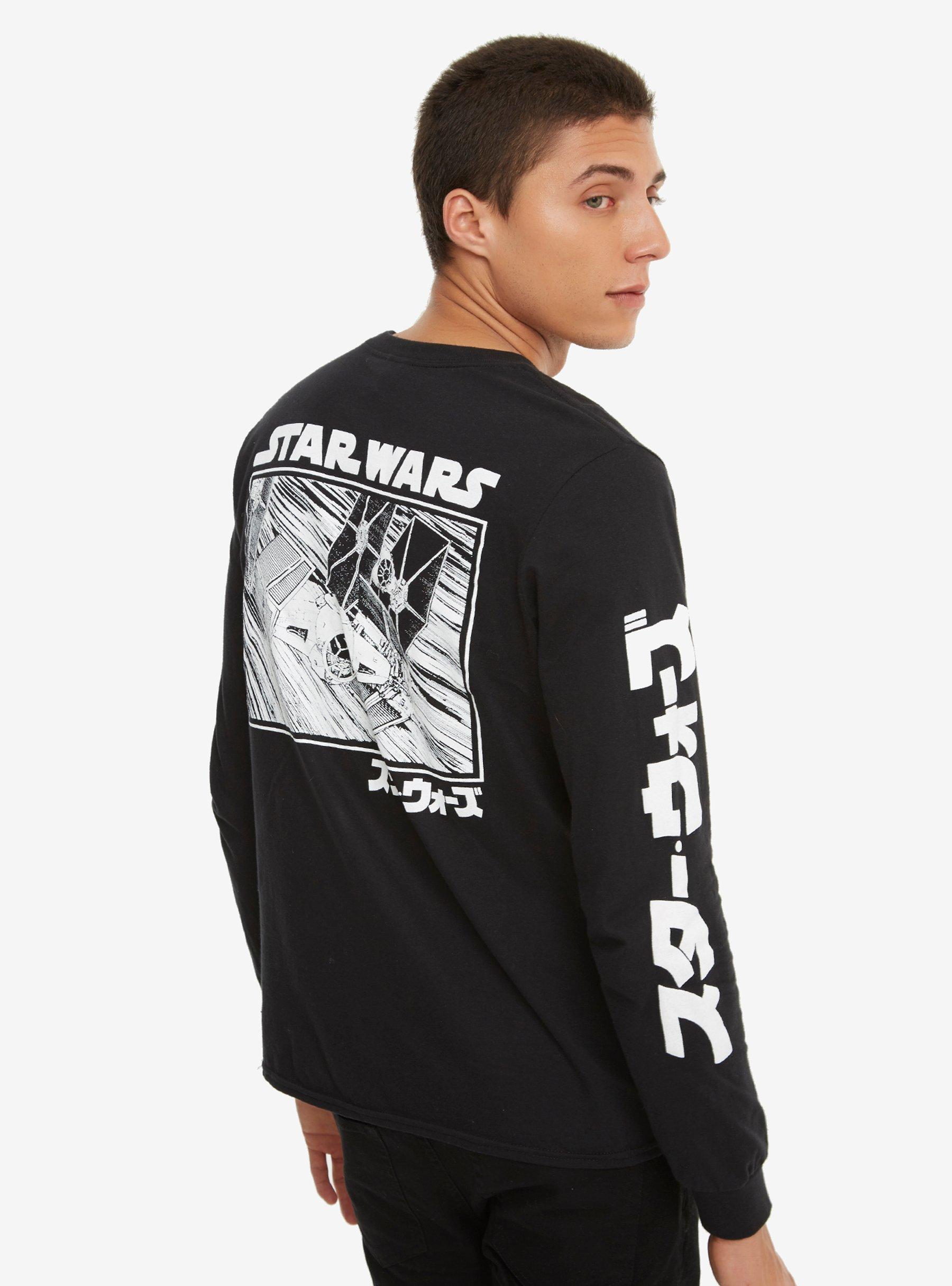 Star Wars Manga Darth Vader Long-Sleeve T-Shirt, BLACK, alternate