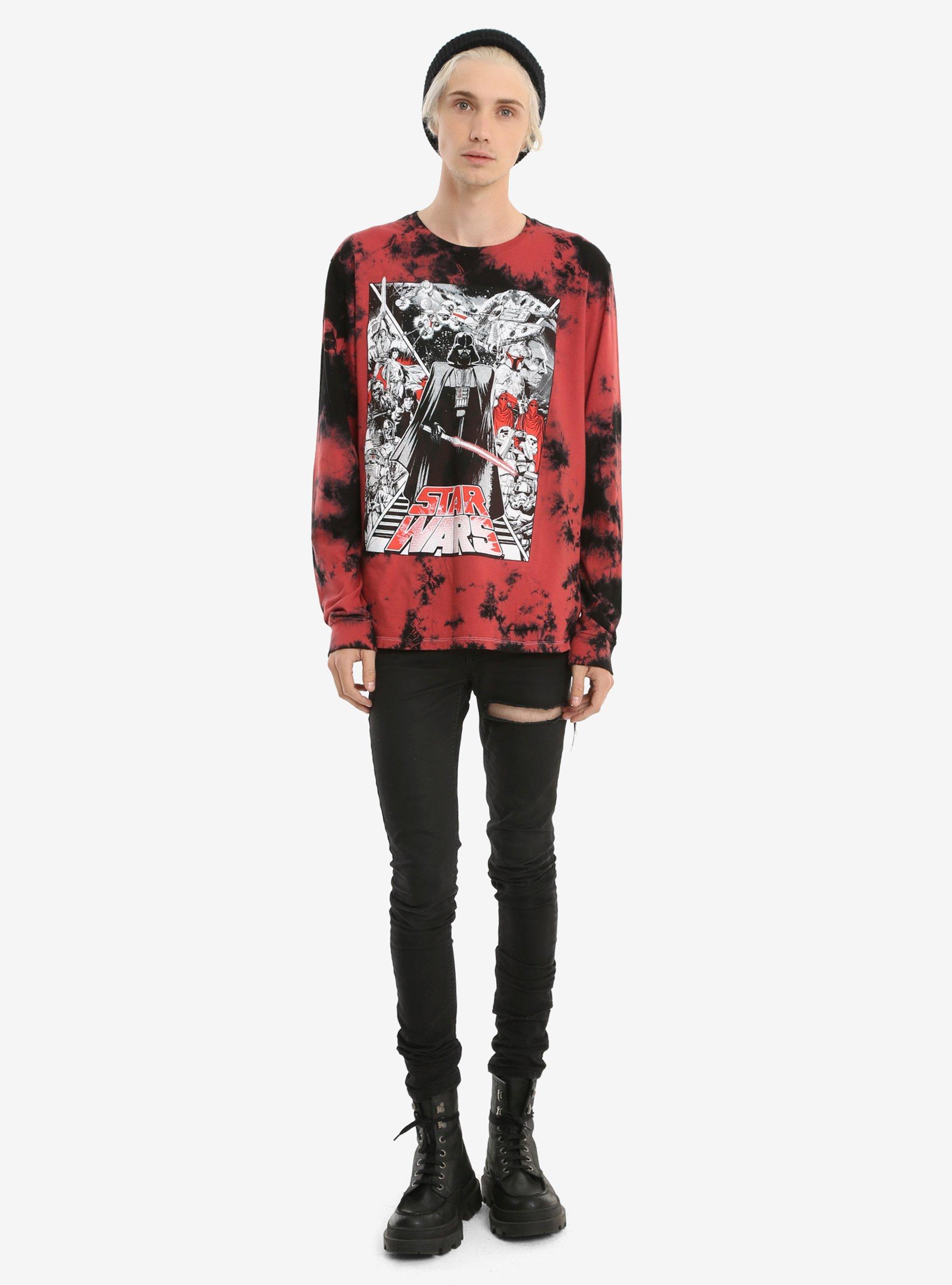 Star Wars Tie Dye Long-Sleeve T-Shirt, MULTI, alternate