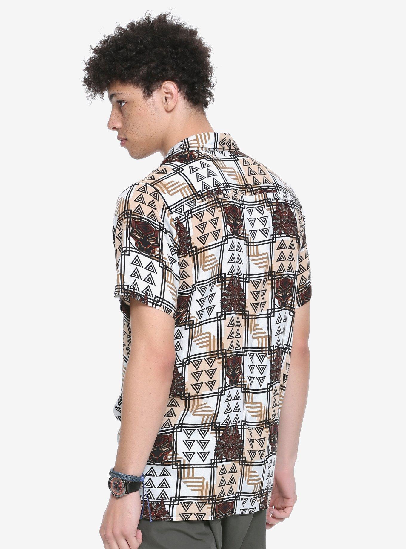 Marvel Black Panther Woven Button-Up - BoxLunch Exclusive, , alternate