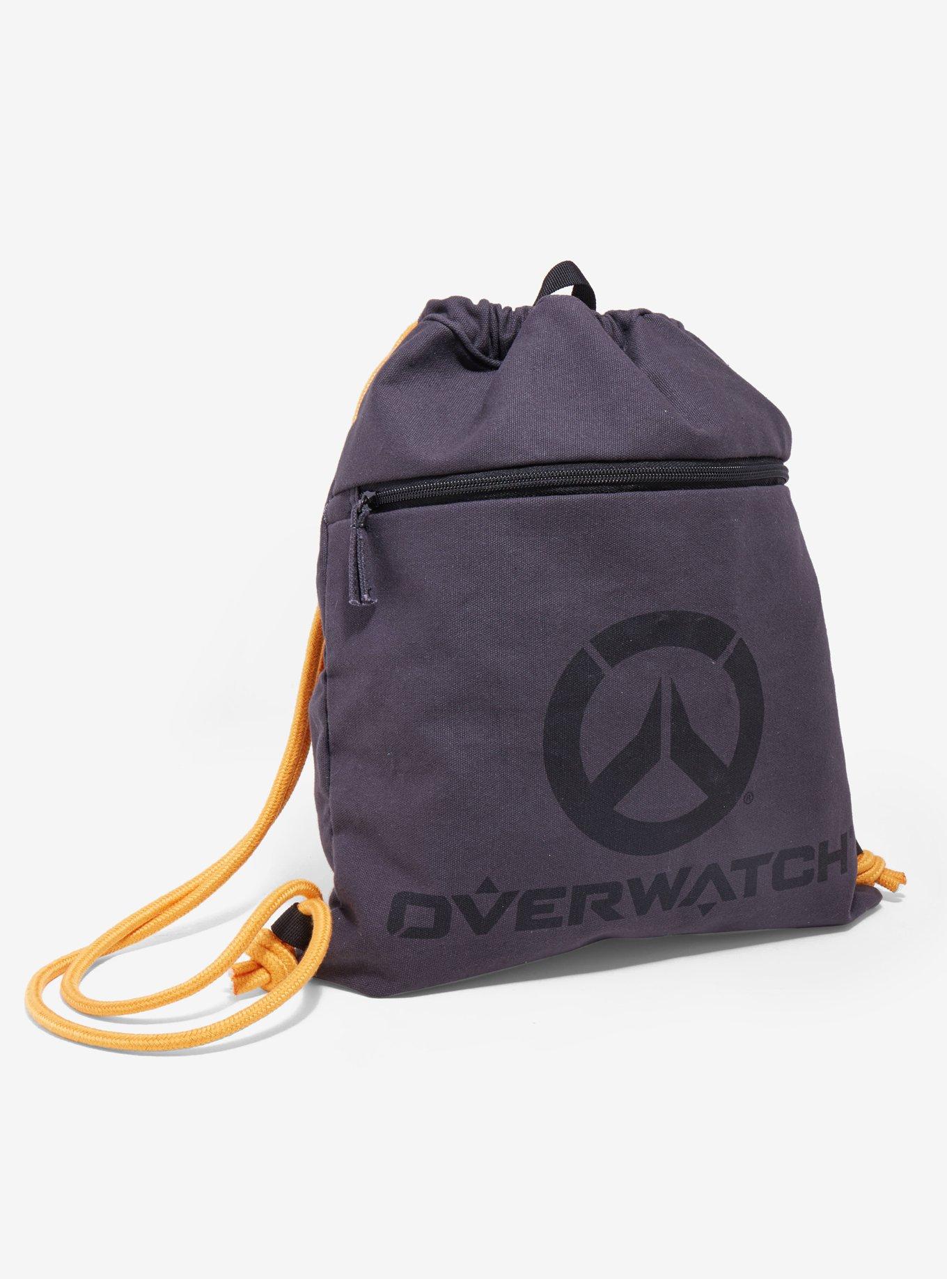 Overwatch Logo Cinch Bag - BoxLunch Exclusive, , alternate