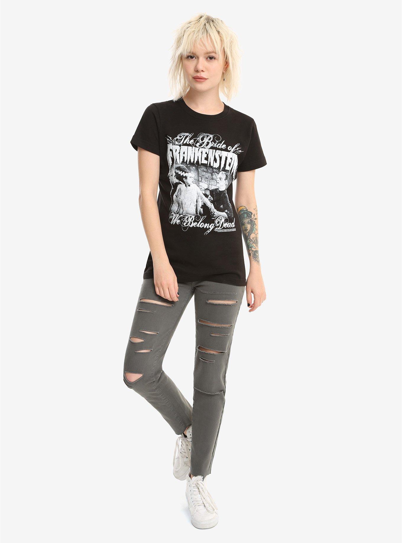 Rock Rebel The Bride Of Frankenstein We Belong Dead Girls T-Shirt, , alternate