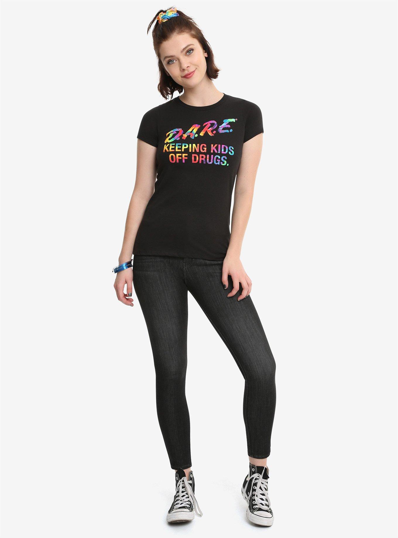 D.A.R.E. Tie Dye Logo Girls T-Shirt, , alternate