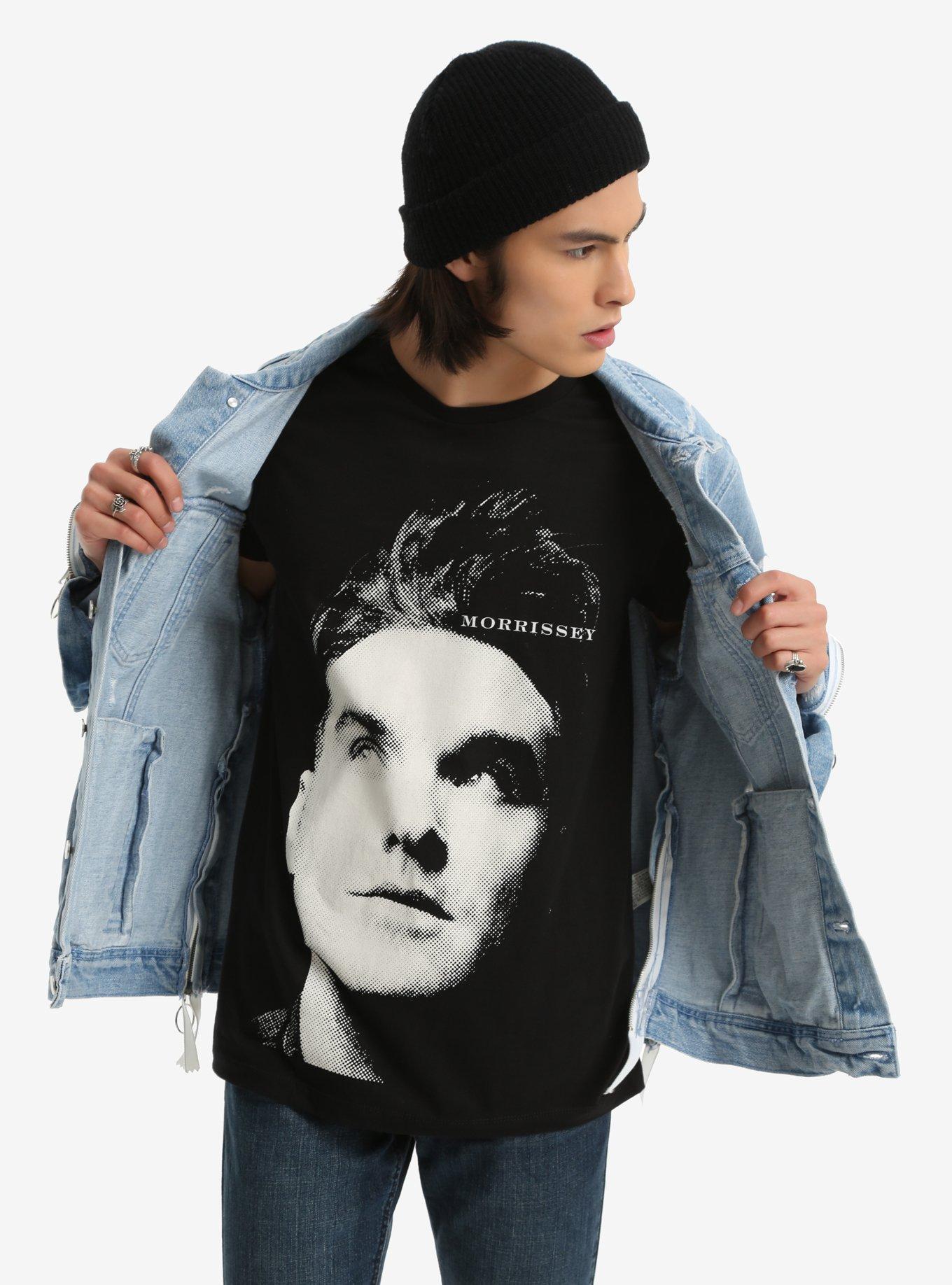 Morrissey Black & White Face T-Shirt, , alternate