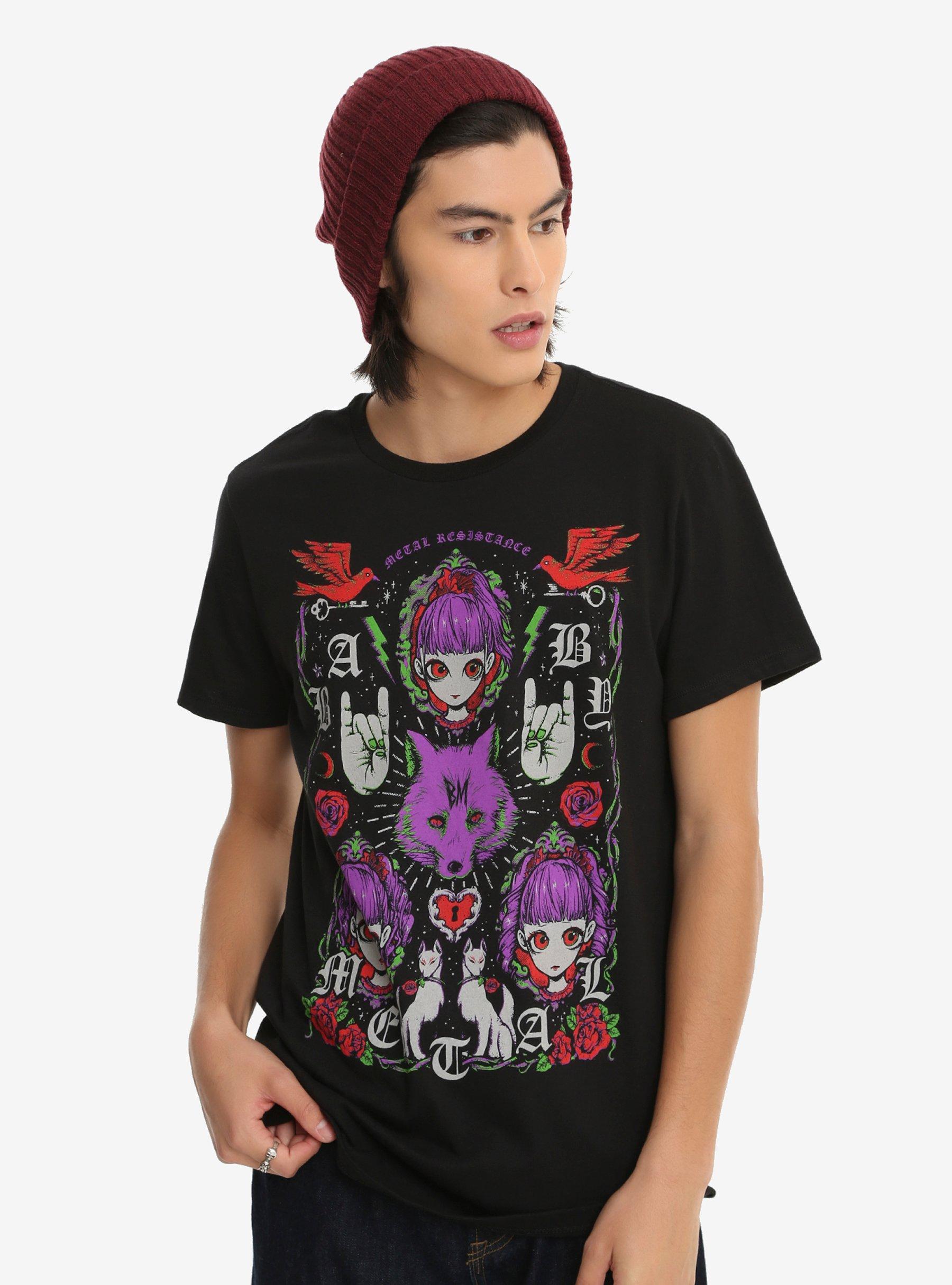 Babymetal Purple Fox T-Shirt, BLACK, alternate