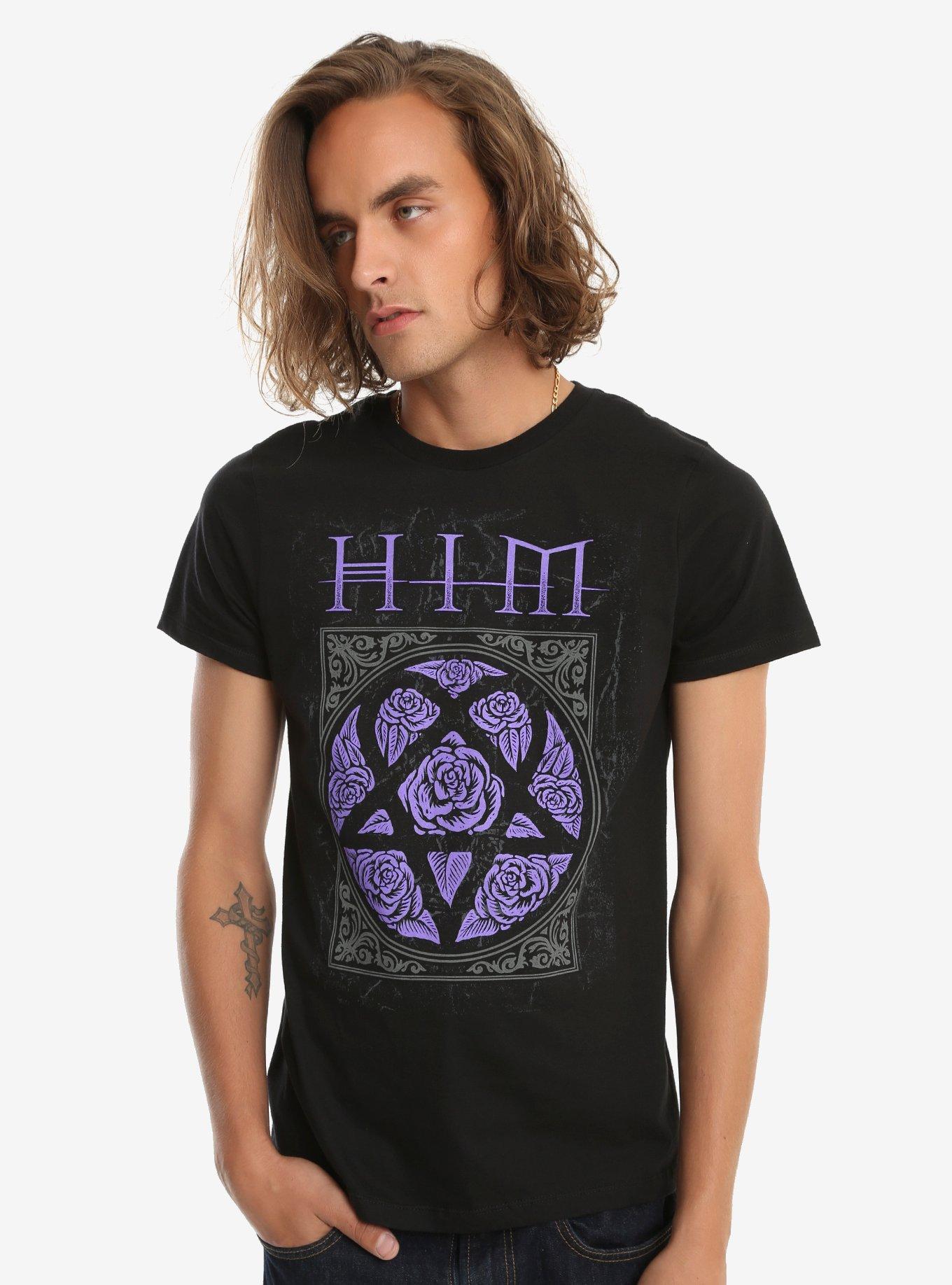 HIM Purple Roses Logo T-Shirt, , alternate