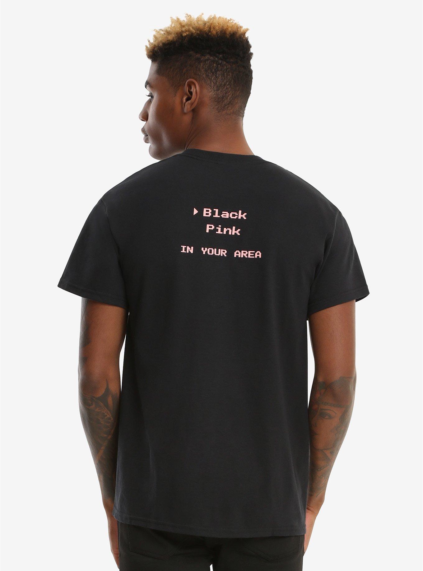 BLACKPINK Neon Logo T-Shirt, BLACK, alternate