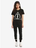 Harry Potter Deathly Hallows Holographic Foil Girls T-Shirt, , alternate