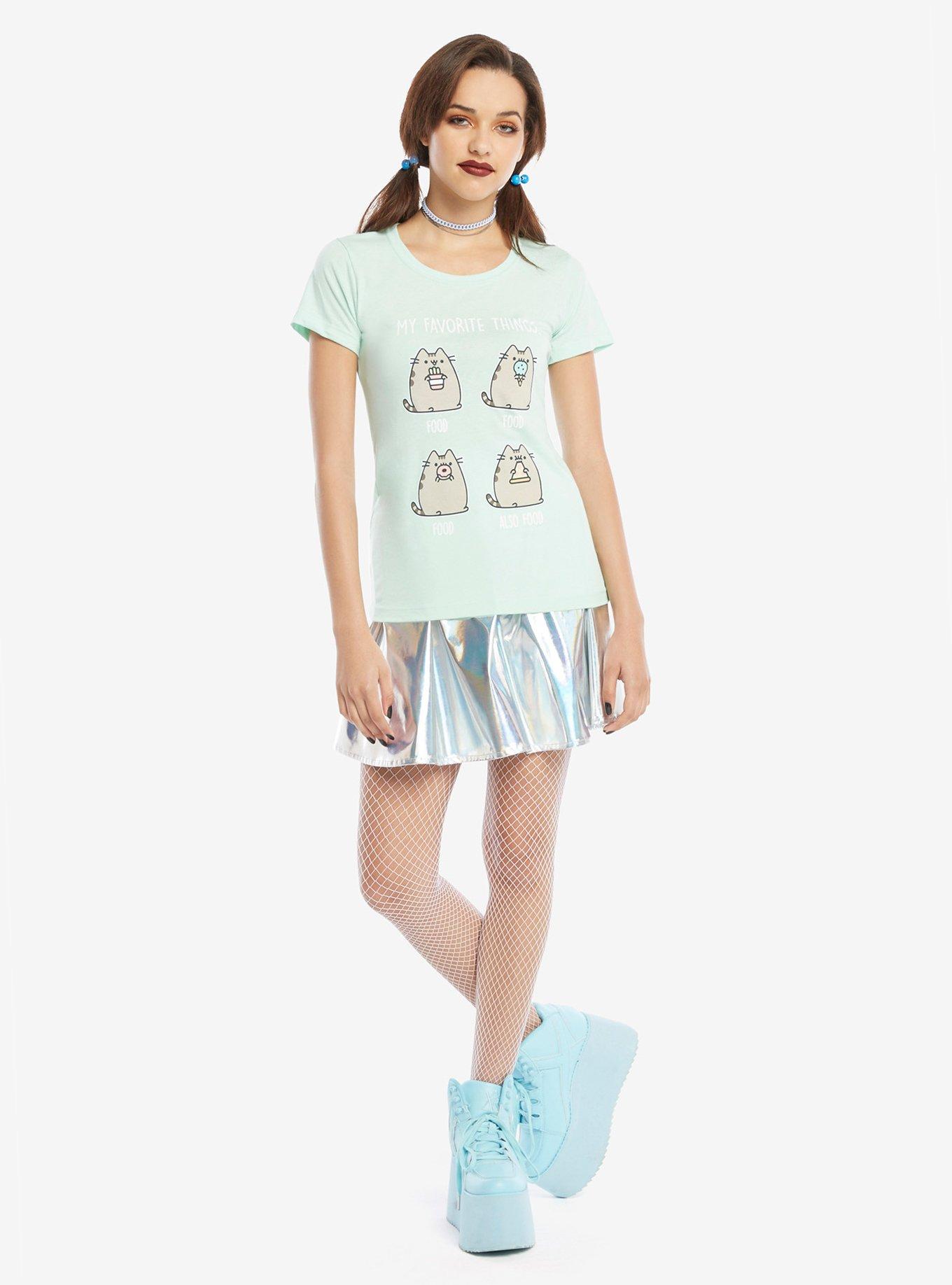 Pusheen Favorite Things Girls T-Shirt, , alternate