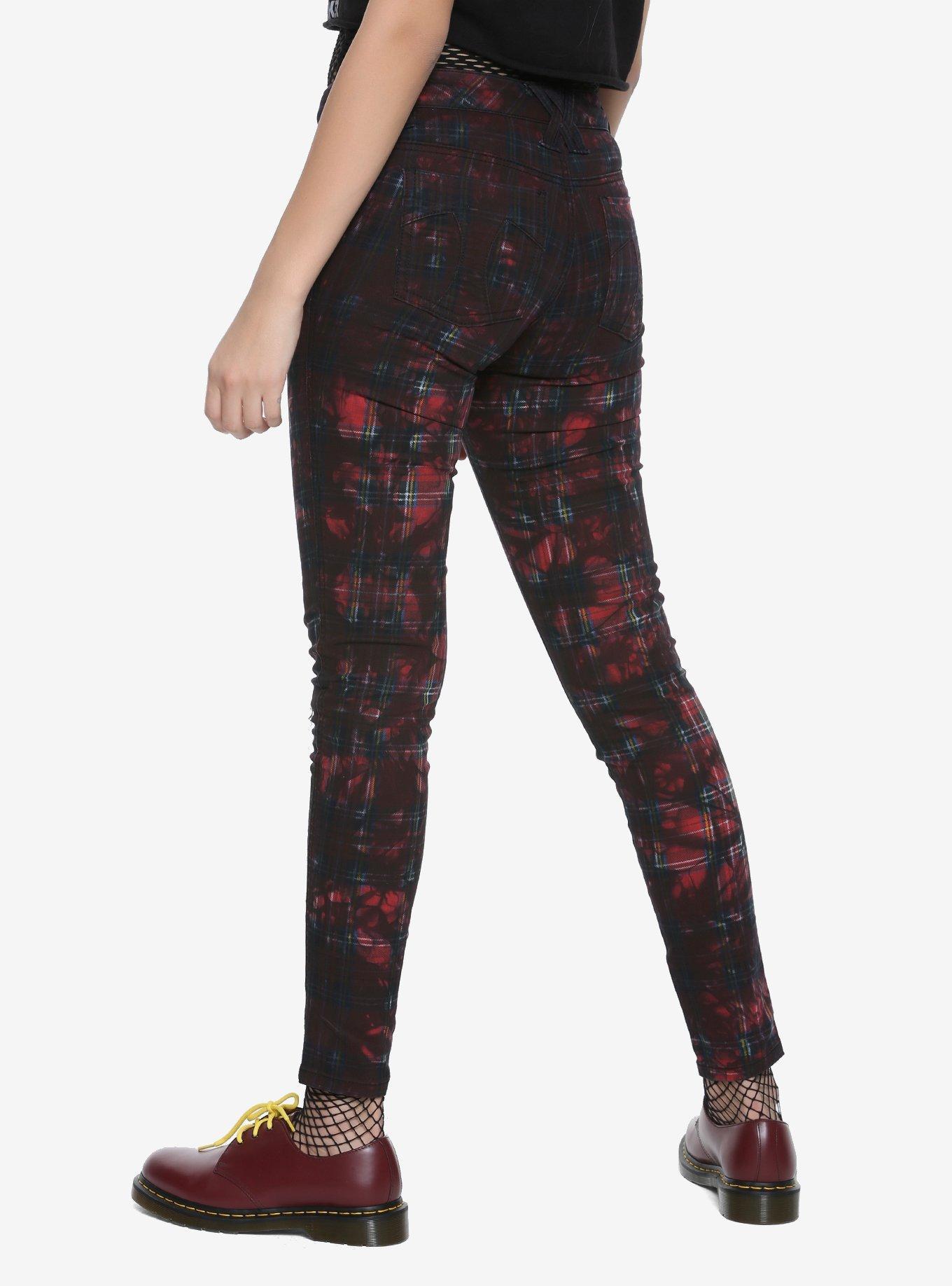 Tripp Plaid Black Wash Skinny Jeans | Hot Topic