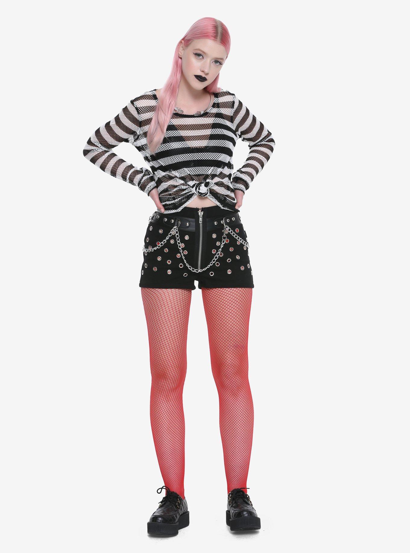 Tripp Stud & Chain Shorts, , alternate