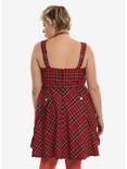 Tripp Red Plaid Suspender Dress Plus Size, , alternate
