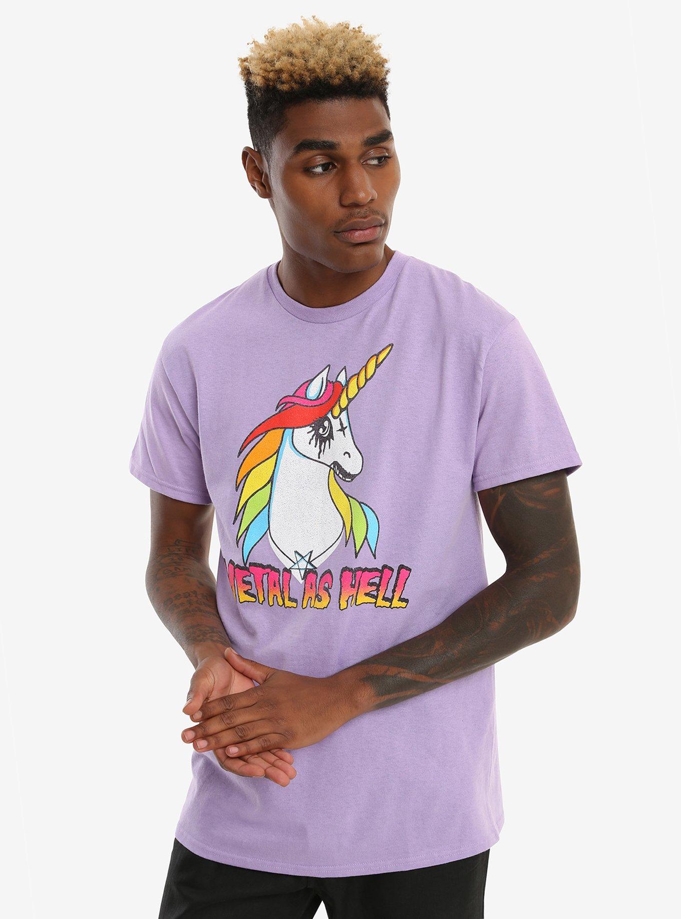 Unicorn Metal As Hell T-Shirt, , alternate