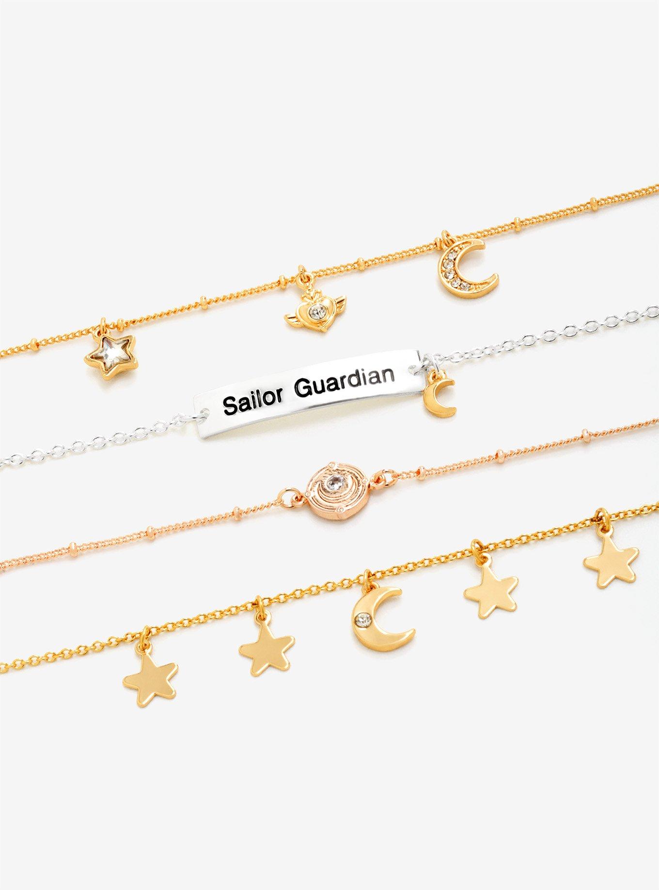 Sailor Moon Gold & Silver Bracelet Set - BoxLunch Exclusive, , alternate