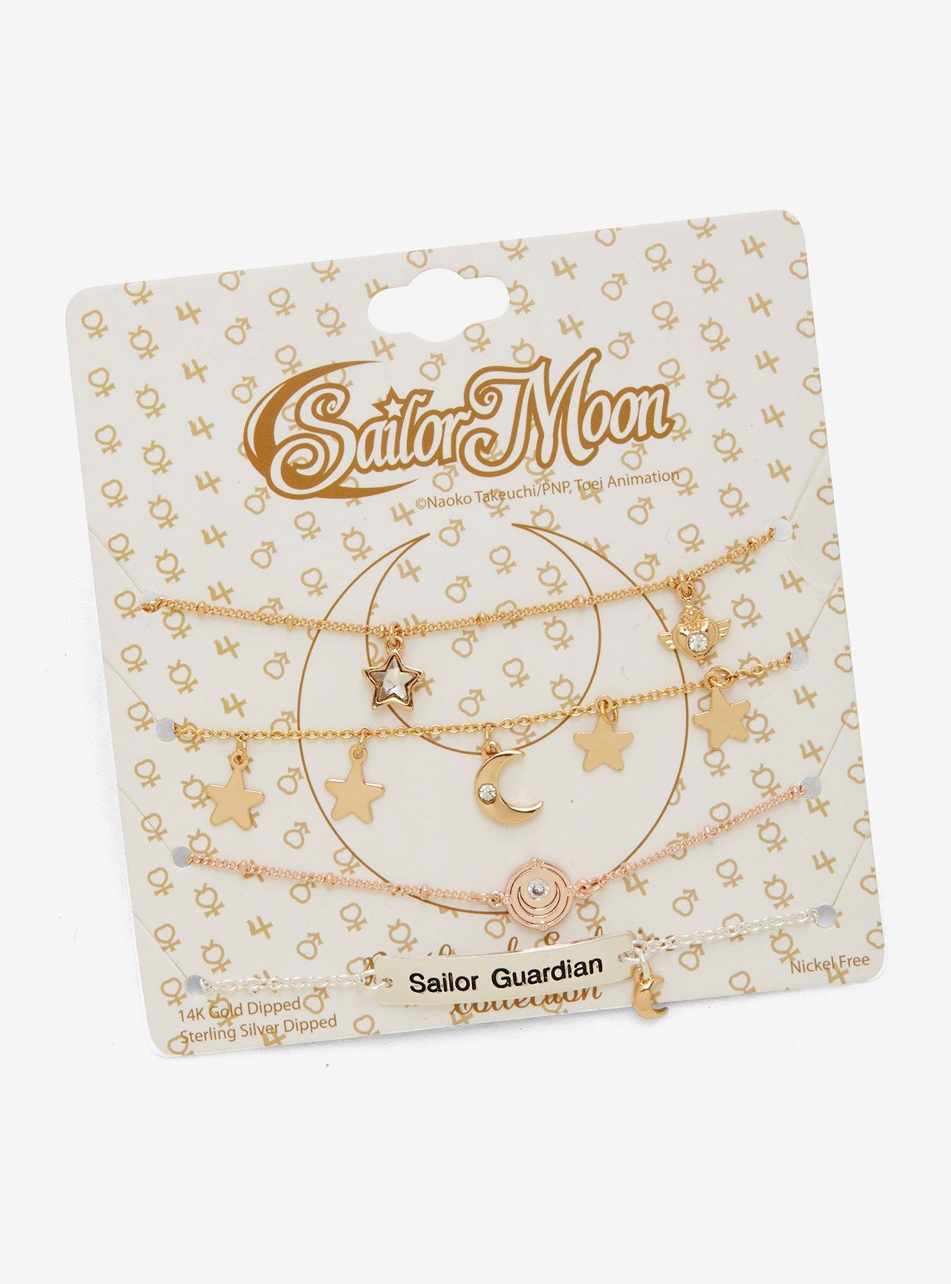 Sailor Moon Gold & Silver Bracelet Set - BoxLunch Exclusive, , alternate
