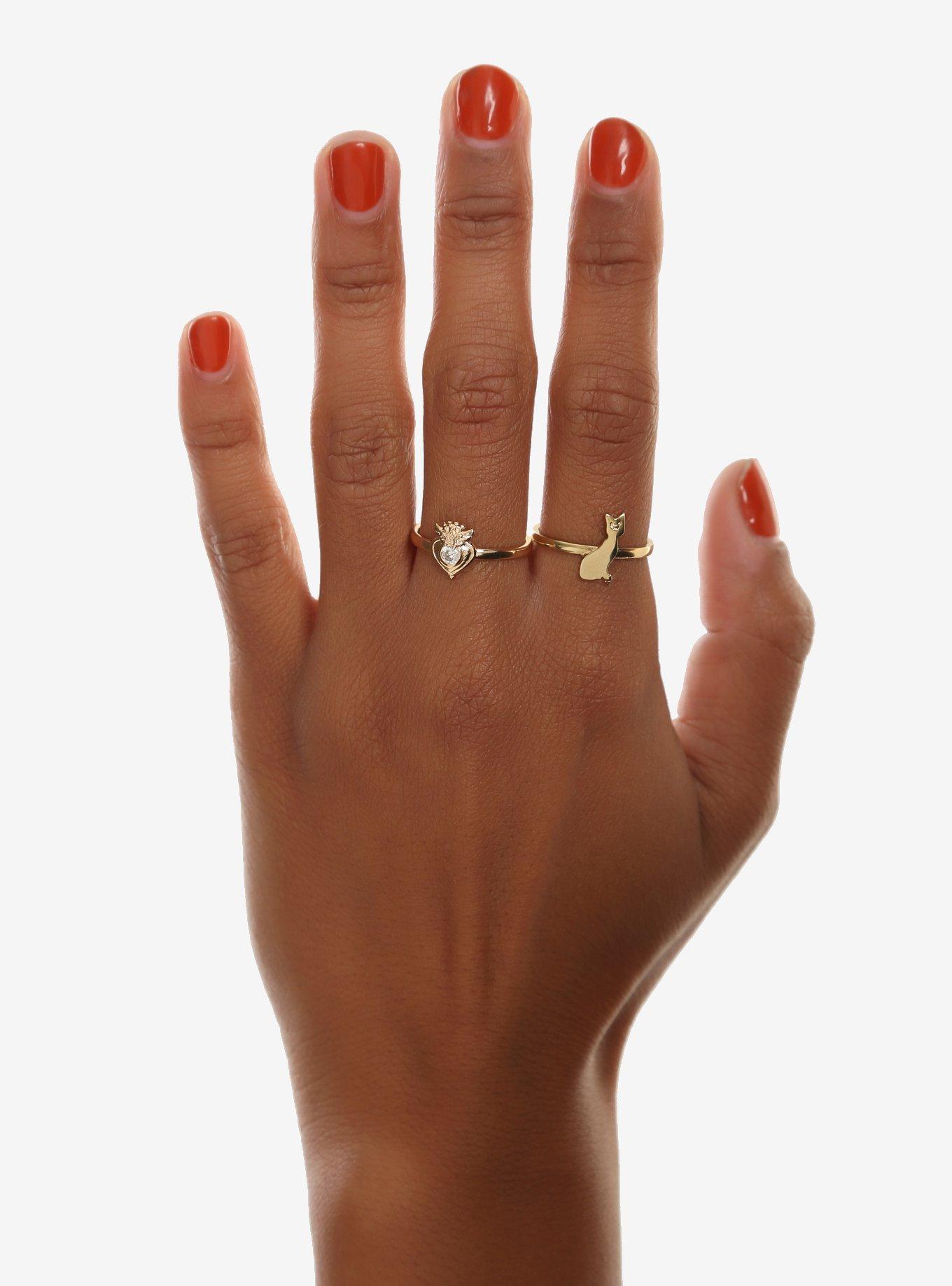 Sailor Moon Ring Set - BoxLunch Exclusive, , alternate
